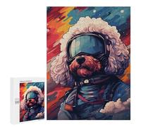 Jigsaw Puzzles 500 PCS for Adults Space Poodle Adventure -11 Puzzles for Teenagers Family Activities Educational Challenge Challenging Game And Family Play 500 PCS