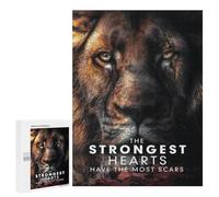 Jigsaw Puzzles 500 PCS for Adults Strong Hearts, Scarred Souls Jigsaw for Adults Anti-Stress Toys A Work of Art Great Gift for Gaming 500 PCS