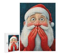 Jigsaw Puzzles 500 PCS for Adults Surprised Santa Claus Adult Jigsaw Puzzle Toy Wall Decor Analysis And Logic Challenging To Complete 500 PCS