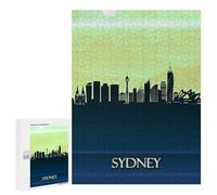 Jigsaw Puzzles 500 PCS for Adults Sydney City Skyline Teenagers Puzzles Hands-on Game Precision Cutting Help The Brain Exercise 500 PCS