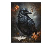 Jigsaw Puzzles 500 PCS for Adults The Raven Scholar Adult Jigsaw Toy Wall Decor Difficult Challenge Great Gift for Gaming 500 PCS