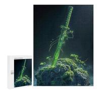 Jigsaw Puzzles 500 PCS for Adults The Verdant Sword Adult Jigsaw Puzzle Toy Wall Decor Analysis And Logic Challenging To Complete 500 PCS