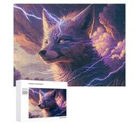 Jigsaw Puzzles 500 PCS for Adults Thundering Wolf Fantasy Artwork -6 Puzzle for Adults Anti-Stress Toys Enhance Memory Great Gift for Gaming 500 PCS
