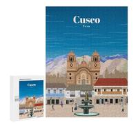 Jigsaw Puzzles 500 PCS for Adults Travel to Cusco Teenagers Puzzles Hands-on Game Precision Cutting Help The Brain Exercise 500 PCS