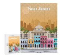 Jigsaw Puzzles 500 PCS for Adults Travel to San Juan Puzzles for Adults Fun Games Staycation Kill Time for Birthday, Chrismas 500 PCS