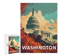 Jigsaw Puzzles 500 PCS for Adults Washington Capitol Teenagers Puzzles Toy Wall Decor Perfect Decoration Challenging To Complete 500 PCS