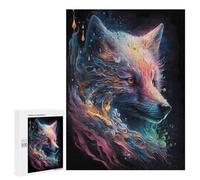Jigsaw Puzzles 500 PCS for Adults Wolf Enchantment Spells Teenagers Puzzles Hands-on Game Precision Cutting Help The Brain Exercise 500 PCS