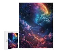 Jigsaw Puzzles 500 PCS for Teenagers Cosmic Rainbow Sky Jigsaws for Adults Puzzle Enhance Memory Educational Challenge Stress Reduction Gifts 500 PCS