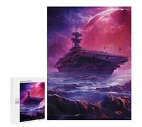 Jigsaw Puzzles 500 PCS for Teenagers Galactic Battleship Odyssey Jigsaw Puzzles for Adults Enhance Memory Parent-child Interaction Toy Intellectual Game 500 PCS