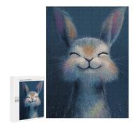 Jigsaw Puzzles 500 PCS for Teenagers Happy Bunny Illustration Jigsaw Puzzles for Adults Enhance Memory Parent-child Interaction Toy Intellectual Game 500 PCS