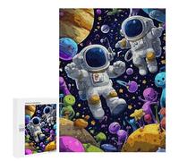 Jigsaw Puzzles 500 PCS for Teenagers Space Adventure with Aliens Jigsaw Puzzles for Adults Enhance Memory Parent-child Interaction Toy Intellectual Game 500 PCS