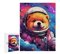 Jigsaw Puzzles 500 PCS for Teenagers Space Pomeranian Adventure -5 Jigsaw Puzzles for Adults Enhance Memory Parent-child Interaction Toy Intellectual Game 500 PCS