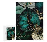 Jigsaw Puzzles 500 PCS for Teenagerss Abstract Botanic Gold Art Jigsaws for Adults Relax Games Precision Cutting Deal As Gifts for The Whole Family 500 PCS