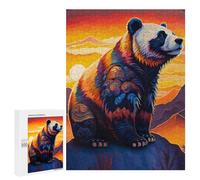 Jigsaw Puzzles 500 PCS for Teenagerss Abstract Fluffy Panda Adult Jigsaw Puzzle Family Game A Work of Art Deal As Gifts for The Whole Family 500 PCS