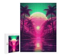 Jigsaw Puzzles 500 PCS for Teenagerss Abstract Retrowave Fusion Jigsaws for Adults Hands-on Game But Fun And Humorous Birthday Present, Gifts, 500 PCS