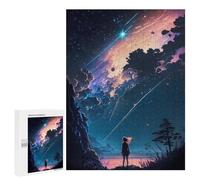 Jigsaw Puzzles 500 PCS for Teenagerss Anime Chaos Galaxy Night Jigsaw for Adults Hands-on Game But Fun And Humorous for Birthday, Chrismas 500 PCS