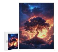 Jigsaw Puzzles 500 PCS for Teenagerss Celestial Tree of Life Jigsaws for Adults Relax Games Precision Cutting Deal As Gifts for The Whole Family 500 PCS