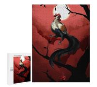 Jigsaw Puzzles 500 PCS for Teenagerss Chinese Zodiac The Rooster Jigsaw for Adults Hands-on Game Wall Art Challenging To Complete 500 PCS