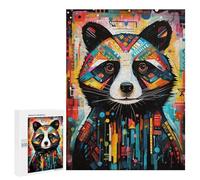 Jigsaw Puzzles 500 PCS for Teenagerss Colorful Abstract Panda Art Jigsaw Puzzle DIY Toys A Work of Art Deal As Gifts for The Whole Family 500 PCS