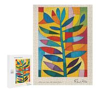 Jigsaw Puzzles 500 PCS for Teenagerss Colorful Paul Klee Leaves Puzzles for Adults Fun Games Difficult Hard Challenging To Complete 500 PCS