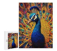 Jigsaw Puzzles 500 PCS for Teenagerss Colorful Peacock Artwork-20 Jigsaw Puzzle DIY Toys A Work of Art Deal As Gifts for The Whole Family 500 PCS