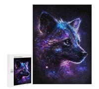 Jigsaw Puzzles 500 PCS for Teenagerss Cosmic Wolf Art Print-6 Puzzles for Adults Fun Games Difficult Hard Challenging To Complete 500 PCS