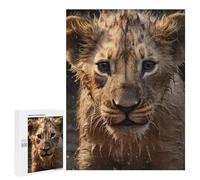 Jigsaw Puzzles 500 PCS for Teenagerss Cute Wet Lion Jigsaws for Adults Hands-on Game But Fun And Humorous Birthday Present, Gifts, 500 PCS