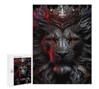 Jigsaw Puzzles 500 PCS for Teenagerss Dark Majesty Lion Artwork Jigsaw for Adults Hands-on Game Wall Art Challenging To Complete 500 PCS