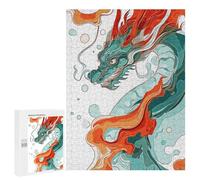 Jigsaw Puzzles 500 PCS for Teenagerss Dragon Abstract Jigsaws for Adults Hands-on Game But Fun And Humorous Birthday Present, Gifts, 500 PCS