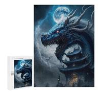 Jigsaw Puzzles 500 PCS for Teenagerss Dragon's Moonlit Palace -1 Jigsaws for Adults Hands-on Game But Fun And Humorous Deal As Gifts for The Whole Family 500 PCS
