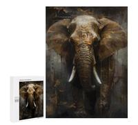 Jigsaw Puzzles 500 PCS for Teenagerss Elephant Sweet Jigsaws for Adults Relax Games Precision Cutting Deal As Gifts for The Whole Family 500 PCS