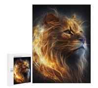 Jigsaw Puzzles 500 PCS for Teenagerss Enchanted Feline Majesty Jigsaw for Adults Hands-on Game Wall Art Challenging To Complete 500 PCS