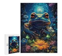 Jigsaw Puzzles 500 PCS for Teenagerss Enchanted Forest Frog Jigsaws for Adults Hands-on Game But Fun And Humorous Deal As Gifts for The Whole Family 500 PCS