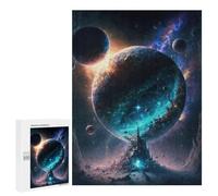 Jigsaw Puzzles 500 PCS for Teenagerss Galactic Castle Dreamscape Jigsaw for Adults Hands-on Game Wall Art Challenging To Complete 500 PCS