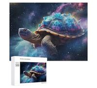 Jigsaw Puzzles 500 PCS for Teenagerss Galactic Turtle Cosmic Journey Jigsaw Puzzle DIY Toys A Work of Art Deal As Gifts for The Whole Family 500 PCS