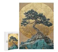Jigsaw Puzzles 500 PCS for Teenagerss Golden Bonsai Tree Art Adult Jigsaw Puzzle Family Game A Work of Art Deal As Gifts for The Whole Family 500 PCS