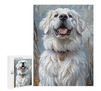 Jigsaw Puzzles 500 PCS for Teenagerss Great Pyrenees Dog Portrait Jigsaw for Adults Hands-on Game Wall Art Challenging To Complete 500 PCS