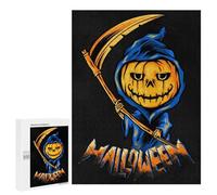 Jigsaw Puzzles 500 PCS for Teenagerss Halloween Pumpkin Evil Jigsaws for Adults Relax Games Precision Cutting Deal As Gifts for The Whole Family 500 PCS