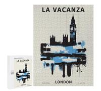 Jigsaw Puzzles 500 PCS for Teenagerss London England Travel Art Puzzles for Adults Fun Games Difficult Hard Challenging To Complete 500 PCS