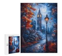 Jigsaw Puzzles 500 PCS for Teenagerss London Nightfall Jigsaw for Adults DIY Toys Analysis And Logic Deal As Gifts for The Whole Family 500 PCS
