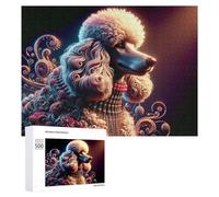 Jigsaw Puzzles 500 PCS for Teenagerss Magical Poodle Artwork Jigsaws for Adults Hands-on Game But Fun And Humorous Deal As Gifts for The Whole Family 500 PCS