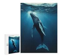 Jigsaw Puzzles 500 PCS for Teenagerss Majestic Humpback Whale Jigsaws for Adults Relax Games Precision Cutting Deal As Gifts for The Whole Family 500 PCS