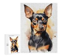 Jigsaw Puzzles 500 PCS for Teenagerss Miniature Pinscher Dog Jigsaw for Adults DIY Toys Analysis And Logic Deal As Gifts for The Whole Family 500 PCS