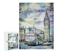Jigsaw Puzzles 500 PCS for Teenagerss Modern Art LONDON Streets Jigsaw for Adults Hands-on Game Wall Art Challenging To Complete 500 PCS