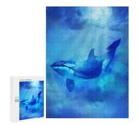 Jigsaw Puzzles 500 PCS for Teenagerss Ocean Whale Jigsaws for Adults Relax Games Precision Cutting Deal As Gifts for The Whole Family 500 PCS