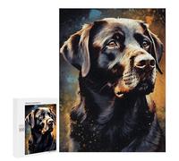 Jigsaw Puzzles 500 PCS for Teenagerss Painted Labrador Portrait Jigsaw for Adults Hands-on Game Wall Art Challenging To Complete 500 PCS