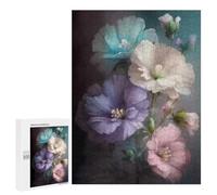 Jigsaw Puzzles 500 PCS for Teenagerss Pastel Flowers Bouquet Wall Art Print Puzzles for Adults Fun Games Difficult Hard Challenging To Complete 500 PCS