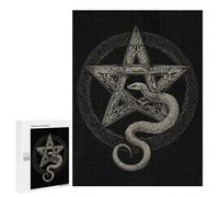 Jigsaw Puzzles 500 PCS for Teenagerss Pentagram Snake Jigsaws for Adults Hands-on Game But Fun And Humorous Birthday Present, Gifts, 500 PCS
