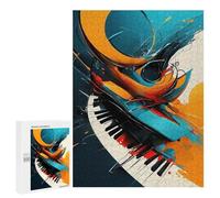 Jigsaw Puzzles 500 PCS for Teenagerss Piano Keys Abstract Art Jigsaw for Adults Hands-on Game Wall Art Challenging To Complete 500 PCS