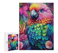 Jigsaw Puzzles 500 PCS for Teenagerss Rainbow Parrot in Paradise Jigsaws for Adults Hands-on Game But Fun And Humorous Deal As Gifts for The Whole Family 500 PCS
